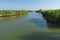 View of the Scardovari lagoon, Po river delta, Adriatic sea