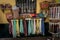 View of a scarfs on display outside a shop in Seville, Spain, Eu