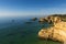 View of the scenic Ponta Joao D`Arens beach in Portimao, Algarve, Portugal