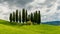 View of the scenic Tuscan countryside