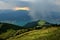 View from Schafberg mountain to Lake Wolfgangsee.