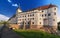 View of Schloss Nossen building under theblue sky