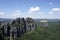 View from Schrammstein viewpoint in Saxon Switzerland