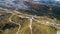 View of the Scoiattoli hut in Cinque Torri. Cortina D`Ampezzo, D