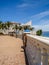 View of the sea from a balcony in nerja, spain