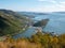 View of the sea bay and seaport from Mishennaya Sopka. Kamchatka Peninsula, Russia