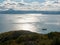 View of the sea bay and ships from Mishennaya Sopka. Kamchatka Peninsula, Russia