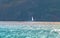 View of the sea on the beach of Granada