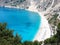 View of the sea in Caphalonia island in Greece