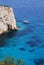 A view of the sea on the coast of Zante Greece.