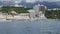 View from the sea on the embankment in Yalta, the Crimea