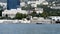 View from the sea on the embankment in Yalta, the Crimea