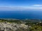 The view of the sea from Fengari Peak in Samothrace