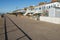 View of the sea front looking west - at Bexhillon-Sea in East Sussex, England