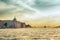 View from the sea on Giudecca Canal at sunset, Venice