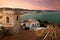 View of the sea from a height of Pope Luna`s Castle. Valencia, S