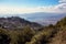 View of sea and mountains