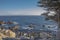 View of sea from Pescadero Point along 17 Mile Drive California