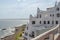 View of the sea from Punta Ballena, Punta del Este Uruguay, Casapueblo. This is a hotel and a gallery art where use to work the