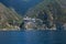 View from the sea to the Mount Athos, Holy Mountain, Halkidiki, Greece