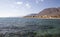 View from sea to Sofitel hotel near Taba city, Egypt