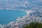 View of the seaside resort of Jounieh from the shrine of Our Lady of Lebanon in Harissa, Lebanon