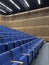 View of seating section of a conference room