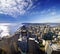 A view of seattle downtown from columbia tower