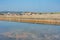 View of the Secovje Saltpans Nature Park in Slovenia