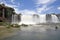 View of a section of the Iguazu Falls, from the Brazil side