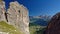 View from Sella Group, Via Ferrata Tridentina