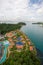 View of the Sentosa island in Singapore