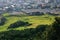 View from Seongsan Ilchulbong mountain in Jeju Island, South Korea