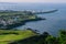 View from Seongsan Ilchulbong mountain in Jeju Island, South Korea