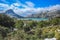 View of Serra de Tramuntana and Embassament de Cuber in Mallorca, Spain