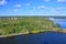 View of settlement Vyborg from St. Olav\'s Tower in Vyborg Castle, Russia