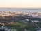 View of Setubal as seen from the Palmela Castle, Portugal