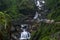 A view of the Seven Sister waterfall on the way to Lachen from Gangtok, Sikkim, India