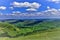 View of shadows cast across the Derbyshire Peaks.