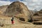 View on the Shakhdara valley alternative path to the Pamir Highway, Tajikistan