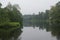 The view of Shawme Lake taken from near Dexter`s grist mill.