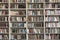 View of shelves with books