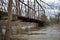 View from the Shiawassee River of an Abandoned Railway Bridge