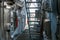 View of ship`s or vessel deck. Marine job onboard