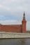 View from the ship to the Beklemishevskaya Tower of the Moscow Kremlin