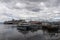 View of the ships and boats in Ushuaia Harbor, Argentina