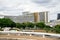 View of the the Shopping Center and other Buildings in The North Sector of Brasilia