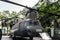 A view shows the US military aircraft helicopter collection Vietnam War Remnants Museum Vietnamese, District 3, Ho Chi Minh City,