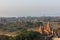 View from the Shwe Sandaw Pagoda during sunset in Bagan, Myanmar