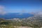 View of the Sicilian coast from mount Erice, Italy
